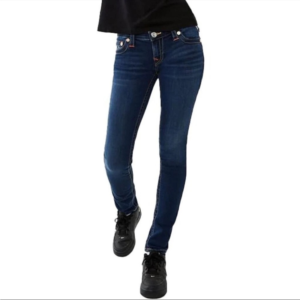 True Religion Stella Dark Wash Long Tall Skinny Jeans
